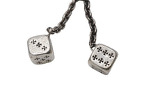 画像をギャラリービューアに読み込む, CHROME HEARTS クロムハーツ DICE DBL KEY CHAIN ダブルダイス キーチェーン 重量約86.5g 2013/.925刻印 シルバー925 美品 中古 4b004338