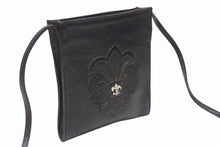 画像をギャラリービューアに読み込む, 極美品 CHROME HEARTS クロムハーツ SQUARE POCKET BAG BS FLEUR スクエアポケット ショルダーバッグ BSフレア ブラック 中古 4b004340