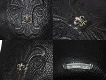 画像をギャラリービューアに読み込む, 極美品 CHROME HEARTS クロムハーツ SQUARE POCKET BAG BS FLEUR スクエアポケット ショルダーバッグ BSフレア ブラック 中古 4b004340