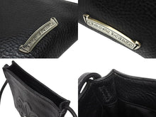 画像をギャラリービューアに読み込む, 極美品 CHROME HEARTS クロムハーツ SQUARE POCKET BAG BS FLEUR スクエアポケット ショルダーバッグ BSフレア ブラック 中古 4b004340