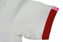 画像をギャラリービューアに読み込む, A BATHING APE アベイシングエイプ リンガーTシャツ ホワイト レッド ピンク 半袖 コットン 美品 中古 4b004351