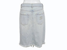 Load image into Gallery viewer, MIUMIU ミュウミュウ デニムスカート ブルー コットン サイズ36 GWD282 11D8 美品 中古 4b004357