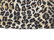画像をギャラリービューアに読み込む, DOLCE&amp;GABBANA ドルチェアンドガッバーナ ポロシャツ ノースリーブ D＆Gロゴ レオパード ブラウン 美品 中古 4b004362
