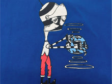 画像をギャラリービューアに読み込む, CHROME HEARTS クロムハーツ MATTY BOY マッティボーイ SPACE スペース 半袖Tシャツ サイズS プリント ブルー 美品 中古 4b004369