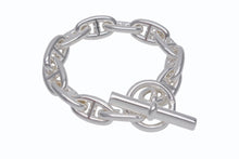 Load image into Gallery viewer, 新品未使用 HERMES エルメス シェーヌダンクルGM ブレスレット 12コマ 新型 シルバー925 71.7g ジュエリー アクセサリー 小物 中古 4b004384
