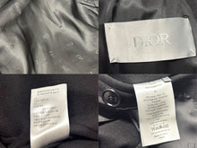 画像をギャラリービューアに読み込む, 極美品 Christian Dior クリスチャンディオール FRONT PANEL PEA COAT トレンチコート 943C435B4703 ブラック サイズ50 中古 4b004395