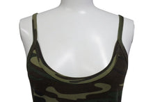 Load image into Gallery viewer, CHROME HEARTS クロムハーツ キャミソール ONE SIZE CHプラス FUCK YOU カモフラ柄 ブランドロゴ刺繍 カーキ 美品 中古 4b004397