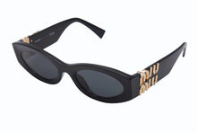 Load image into Gallery viewer, MIUMIU ミュウミュウ サングラス ブラック プラスチック 54□21 SMU11W レディース 美品 中古 4b004400
