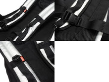 Load image into Gallery viewer, 極美品 DIESEL ディーゼル バックパック リュック X09138 PR792 シルバー ブラック ポリウレタン ポリエステル 中古 4b004401