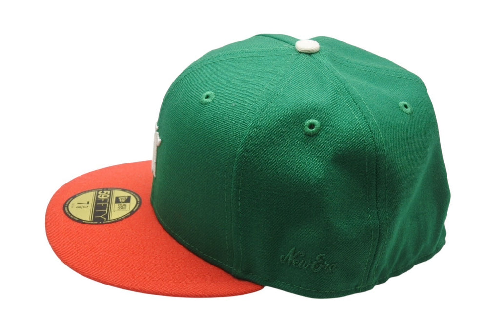 Very Good Condition ESSENTIAL FEAROFGOD NEWERA New Era 59FIFTY FITTED CAP Baseball Cap Green Used 4b004406
