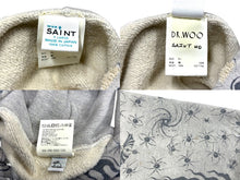 画像をギャラリービューアに読み込む, 極美品 SAINT MICHAEL セントマイケル × Dr.Woo ドクターウー フーディー SM-HR8-0000-C42 サイズXL グレー タトゥー 中古 4b004407