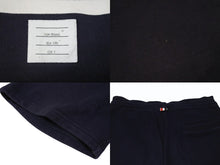 Load image into Gallery viewer, THOM BROWNE トムブラウン クラシック ループバック 4BAR スウェットショーツ MJQ012H サイズ0 ネイビー ホワイト 良品 中古 4b004414