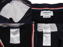 Load image into Gallery viewer, THOM BROWNE トムブラウン クラシック ループバック 4BAR スウェットショーツ MJQ012H サイズ0 ネイビー ホワイト 良品 中古 4b004414