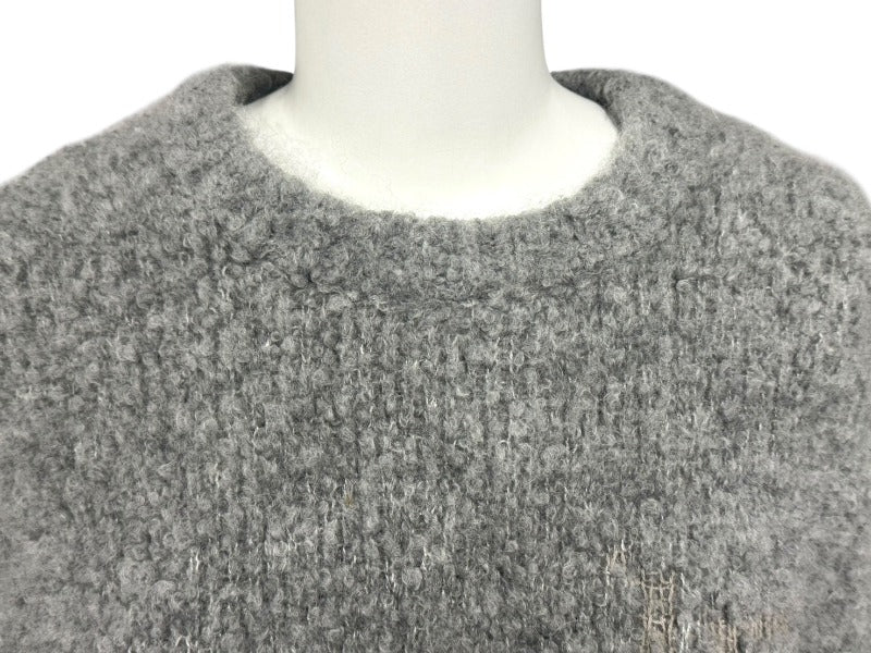 Lucien Pellat-Finet ルシアンペラフィネ ニット セーター グレー カシミヤ サイズL 美品 中古 4b004417