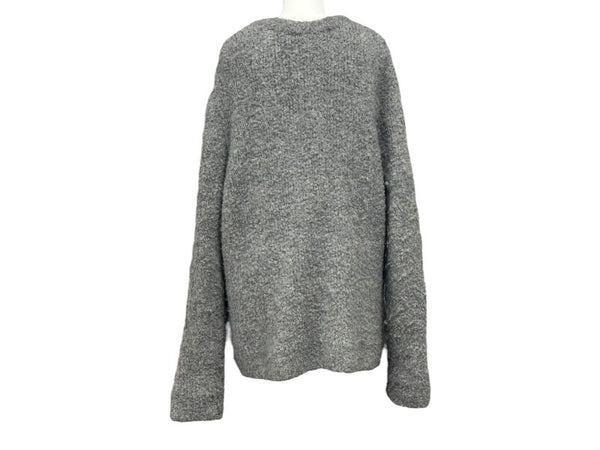 Lucien Pellat-Finet ルシアンペラフィネ ニット セーター グレー カシミヤ サイズL 美品 中古 4b004417