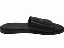 Load image into Gallery viewer, CHROME HEARTS クロムハーツ CH SLIDE CHスライド レザーサンダル サイズ37 CHプラスパッチ ホースシュー ブラック 美品 中古 4b004899