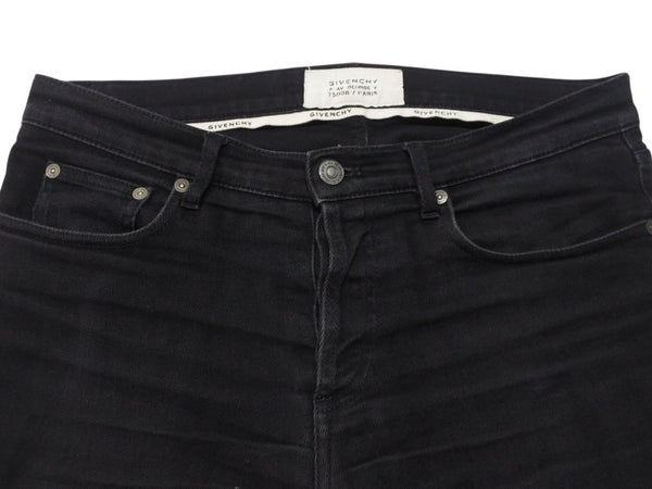GIVENCHY ジバンシー デニムパンツ スキニー ブラック コットン ポリウレタン 30 中古 4b004419