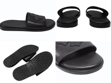 Load image into Gallery viewer, CHROME HEARTS クロムハーツ CH SLIDE CHスライド レザーサンダル サイズ37 CHプラスパッチ ホースシュー ブラック 美品 中古 4b004899