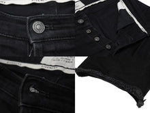 画像をギャラリービューアに読み込む, GIVENCHY ジバンシー デニムパンツ スキニー ブラック コットン ポリウレタン 30 中古 4b004419
