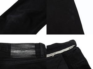 GIVENCHY ジバンシー デニムパンツ スキニー ブラック コットン ポリウレタン 30 中古 4b004419