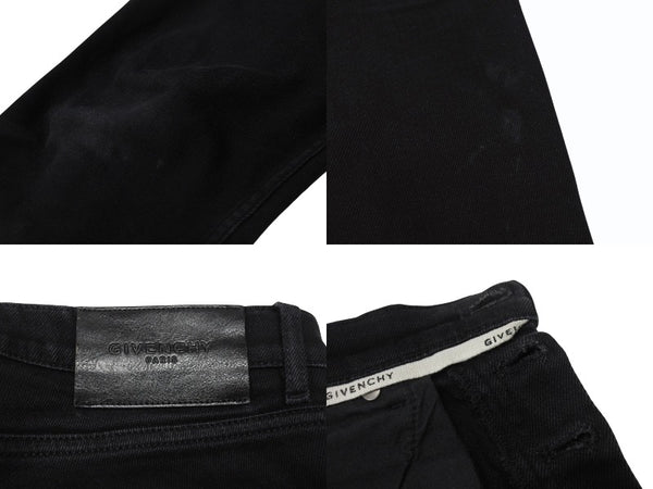 GIVENCHY ジバンシー デニムパンツ スキニー ブラック コットン ポリウレタン 30 中古 4b004419