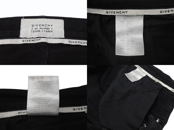 GIVENCHY ジバンシー デニムパンツ スキニー ブラック コットン ポリウレタン 30 中古 4b004419