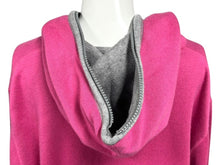 画像をギャラリービューアに読み込む, Lucien Pellat-Finet ルシアンペラフィネ 刺繍 ジップアップ パーカー ピンク グレー コットン サイズM 美品 中古 4b004421