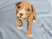 画像をギャラリービューアに読み込む, Lucien Pellat-Finet ルシアンペラフィネ ニット セーター ドッグ セーター ブルー カシミヤ 美品 中古 4b004422