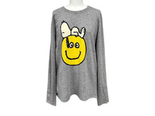 画像をギャラリービューアに読み込む, Lucien Pellat-Finet ルシアンペラフィネ ニット セーター スヌーピー セーター グレー カシミヤ 美品 中古 4b004423