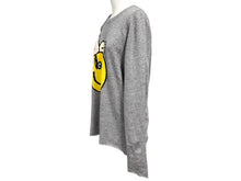 画像をギャラリービューアに読み込む, Lucien Pellat-Finet ルシアンペラフィネ ニット セーター スヌーピー セーター グレー カシミヤ 美品 中古 4b004423