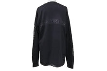 画像をギャラリービューアに読み込む, CHROME HEARTS クロムハーツ オールド 長袖Tシャツ サイズM スクロールラベルロゴ アームロゴ ブラック シルバー 美品 中古 4b004424