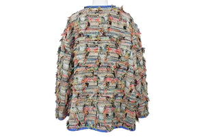 Very Good Condition CHANEL Tweed Jacket No Color 2017SS Multicolor Cotton Size 48 P56265V4229 Used 4b004428