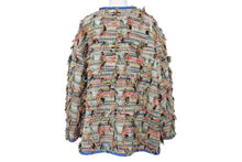 画像をギャラリービューアに読み込む, 極美品 CHANEL シャネル ツイードジャケット ノーカラー 2017SS マルチカラー コットン サイズ48 P56265V4229 中古 4b004428