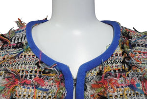 Very Good Condition CHANEL Tweed Jacket No Color 2017SS Multicolor Cotton Size 48 P56265V4229 Used 4b004428