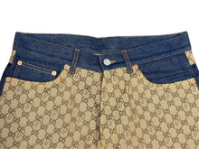 画像をギャラリービューアに読み込む, 極美品 GUCCI×PALACE グッチ ×パレス GG-P Pattern Baggy Jeans GGスプリームキャンバス 723927 XDCAP サイズ30 ブルー 中古 4b004429