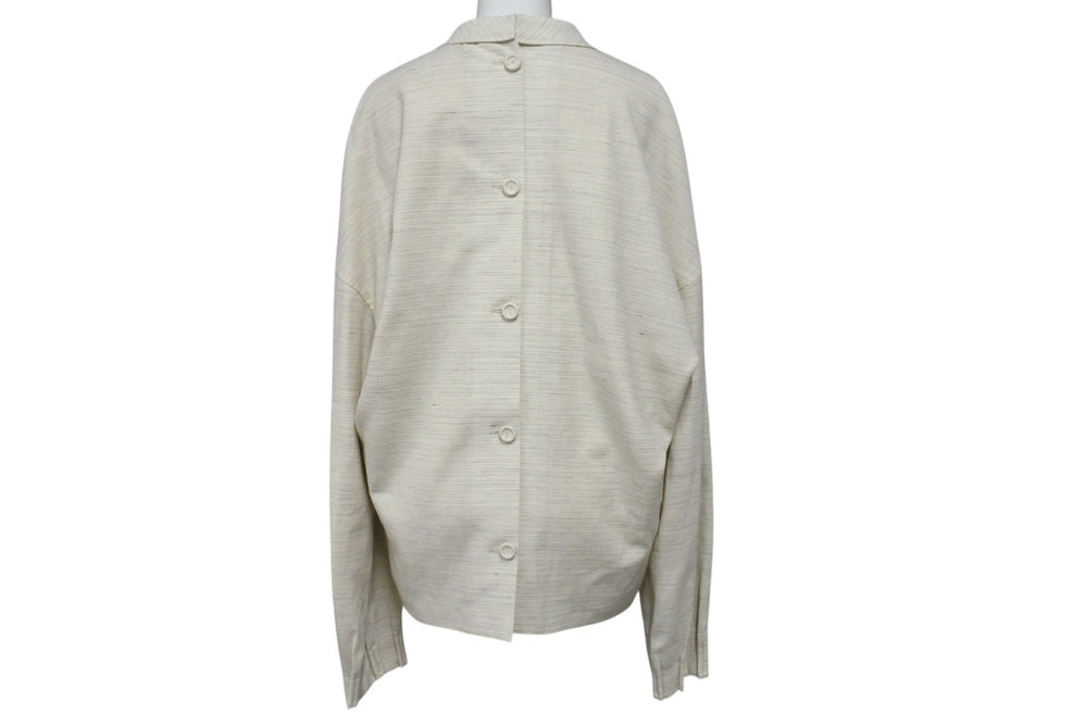 Very good condition Christian Dior Christian Dior No collar back button jacket 393C665A5845 Size 46 Ivory Used 4b004430
