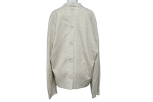 画像をギャラリービューアに読み込む, 極美品 Christian Dior クリスチャンディオール ノーカラー バックボタンジャケット 393C665A5845 サイズ46 アイボリー 中古 4b004430