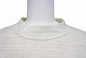 極美品 Christian Dior クリスチャンディオール ノーカラー バックボタンジャケット 393C665A5845 サイズ46 アイボリー 中古 4b004430