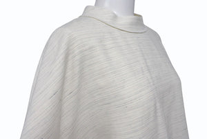 極美品 Christian Dior クリスチャンディオール ノーカラー バックボタンジャケット 393C665A5845 サイズ46 アイボリー 中古 4b004430