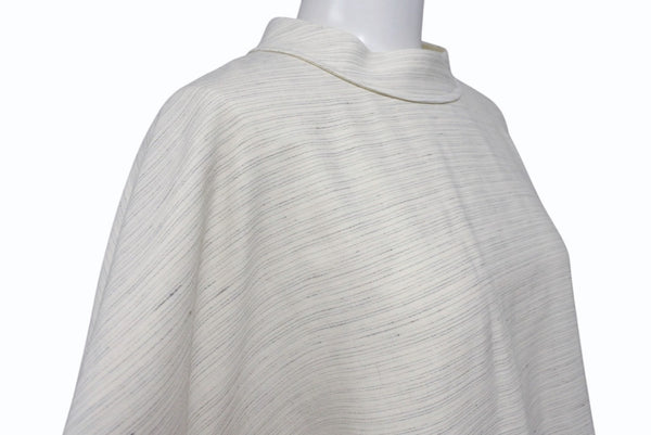 極美品 Christian Dior クリスチャンディオール ノーカラー バックボタンジャケット 393C665A5845 サイズ46 アイボリー 中古 4b004430