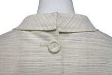 画像をギャラリービューアに読み込む, 極美品 Christian Dior クリスチャンディオール ノーカラー バックボタンジャケット 393C665A5845 サイズ46 アイボリー 中古 4b004430