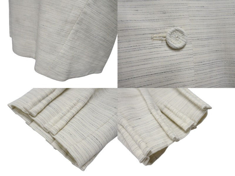 Very good condition Christian Dior Christian Dior No collar back button jacket 393C665A5845 Size 46 Ivory Used 4b004430