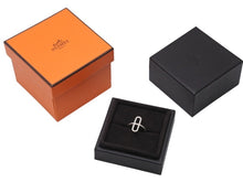 Load image into Gallery viewer, 新品未使用 HERMES エルメス エヴァー シェーヌ ダンクルPM リング 指輪 重量約3.2g 9号 サイズ51 18KWG 59D0.24ct シルバー 中古 4b004483