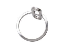 Load image into Gallery viewer, 新品未使用 HERMES エルメス エヴァー シェーヌ ダンクルPM リング 指輪 重量約3.2g 9号 サイズ51 18KWG 59D0.24ct シルバー 中古 4b004483