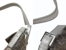 画像をギャラリービューアに読み込む, 極美品 FENDI フェンディ マンマバケット ワンショルダーバッグ 8BR600 ズッカ柄 ラインストーン ラメ シルバー ゴールド 中古 4b004444