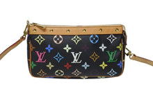 画像をギャラリービューアに読み込む, LOUIS VUITTON ルイヴィトン ポシェットアクセソワール アクセサリーポーチ M92648 モノグラム マルチカラー ブラック 美品 中古 4b004446