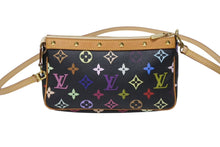 画像をギャラリービューアに読み込む, LOUIS VUITTON ルイヴィトン ポシェットアクセソワール アクセサリーポーチ M92648 モノグラム マルチカラー ブラック 美品 中古 4b004446