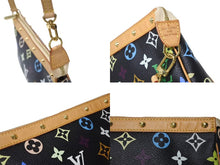 画像をギャラリービューアに読み込む, LOUIS VUITTON ルイヴィトン ポシェットアクセソワール アクセサリーポーチ M92648 モノグラム マルチカラー ブラック 美品 中古 4b004446