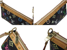 画像をギャラリービューアに読み込む, LOUIS VUITTON ルイヴィトン ポシェットアクセソワール アクセサリーポーチ M92648 モノグラム マルチカラー ブラック 美品 中古 4b004446