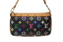 画像をギャラリービューアに読み込む, LOUIS VUITTON ルイヴィトン ポシェットアクセソワール アクセサリーポーチ M92648 モノグラム マルチカラー ブラック 美品 中古 4b004447
